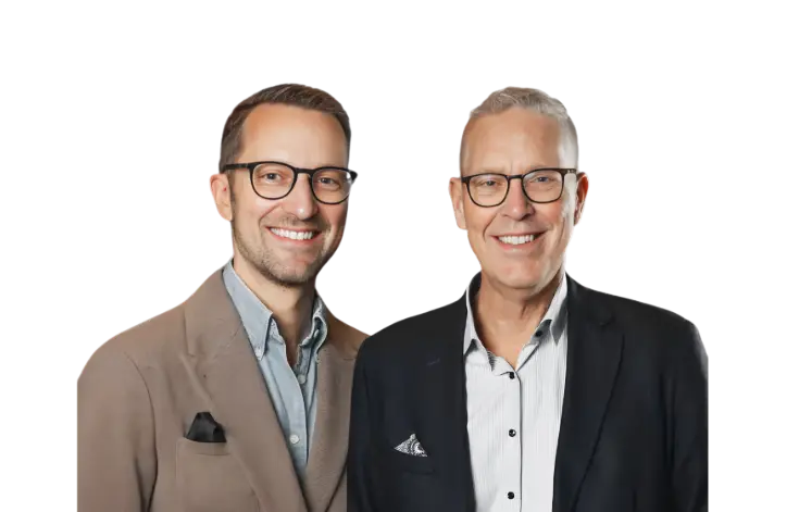 Professor Christer Dahlin and Dr. Marcus Dagnelid, co-developers of the Kits by DnD dental instrument series