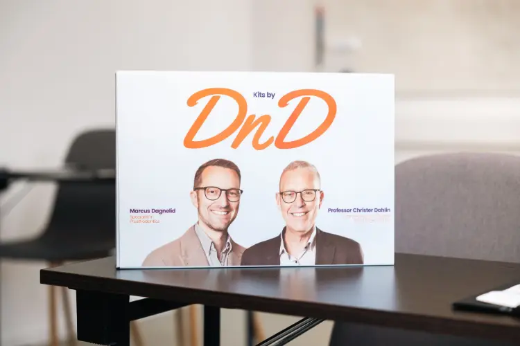 Prosthetic Kit 9918 by DnD — 7 ergonomic dental instruments with ErgoX Plus handles in ErgoTray 8