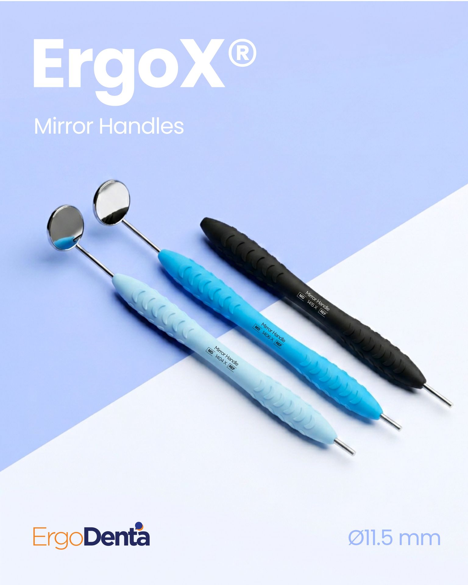 ErgoX® Mirror Handles — Ø11.5 mm — ErgoDenta