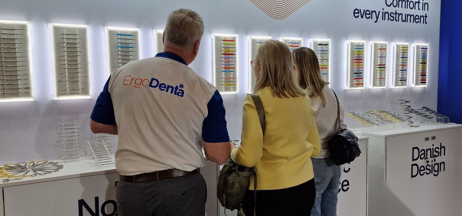 The ErgoDenta booth at IDS 2025 in Cologne, Hall 5.1