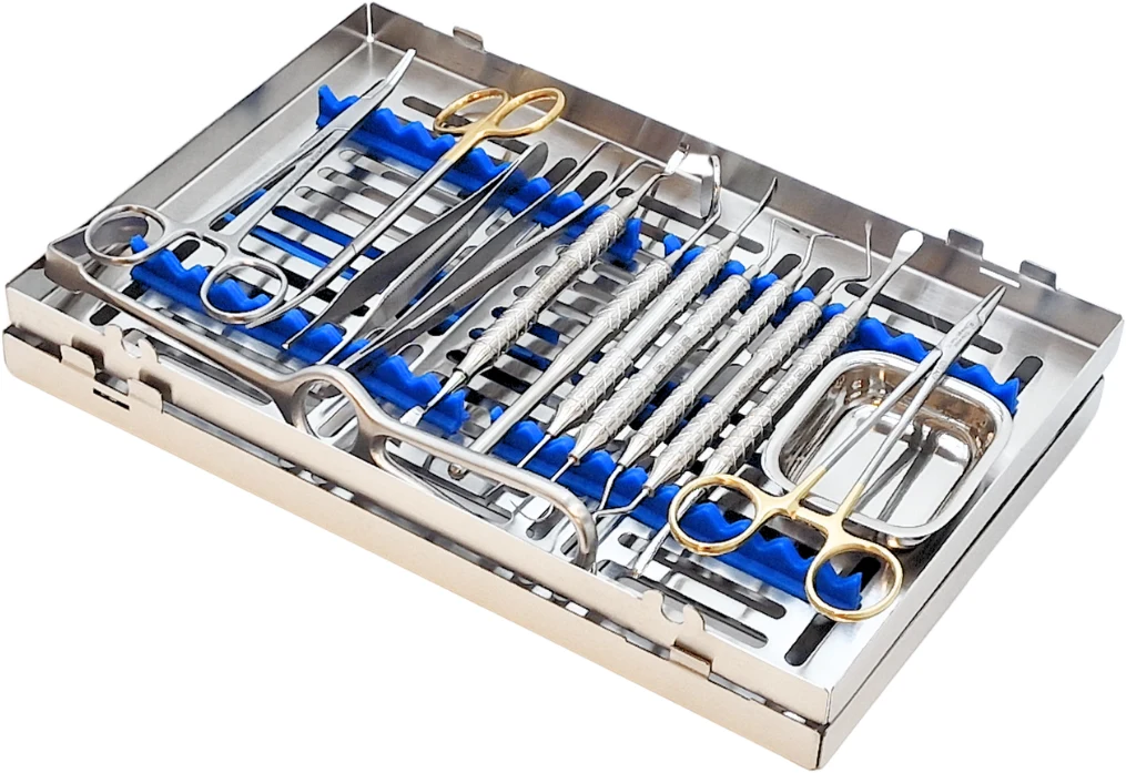 Surgery Kit by DnD in a stainless steel cassette