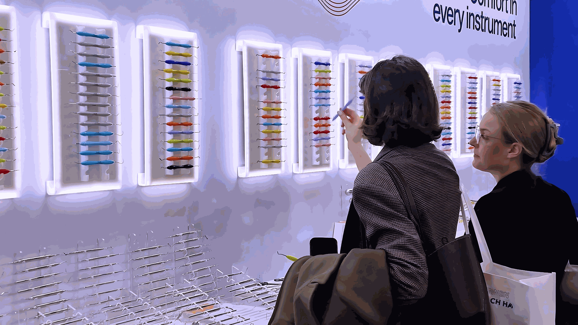 ErgoDenta team in conversation with a distributor product manager