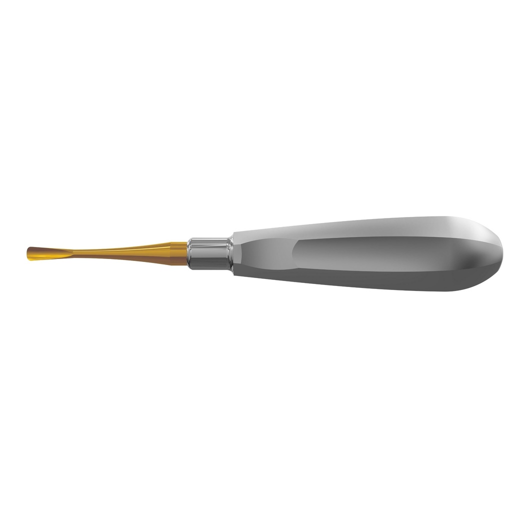 Luxating Elevator Gold, Curved, 5mm