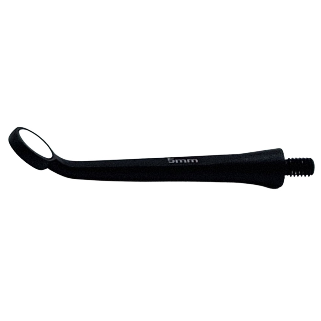 Microscopic HD Mouth Mirror, 5mm, Black, Regular 1.5mm