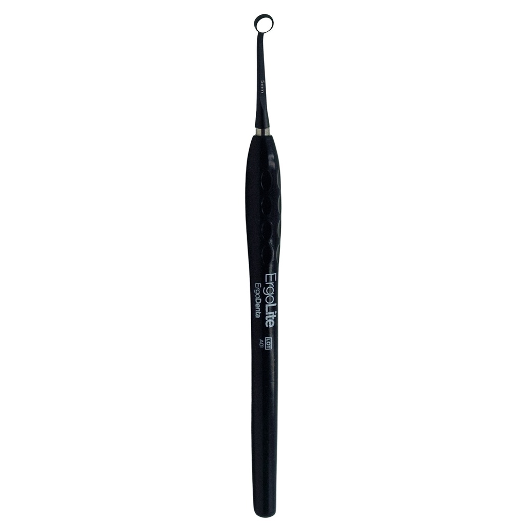 Microscopic HD Mouth Mirror, 5mm, Black, Regular 1.5mm