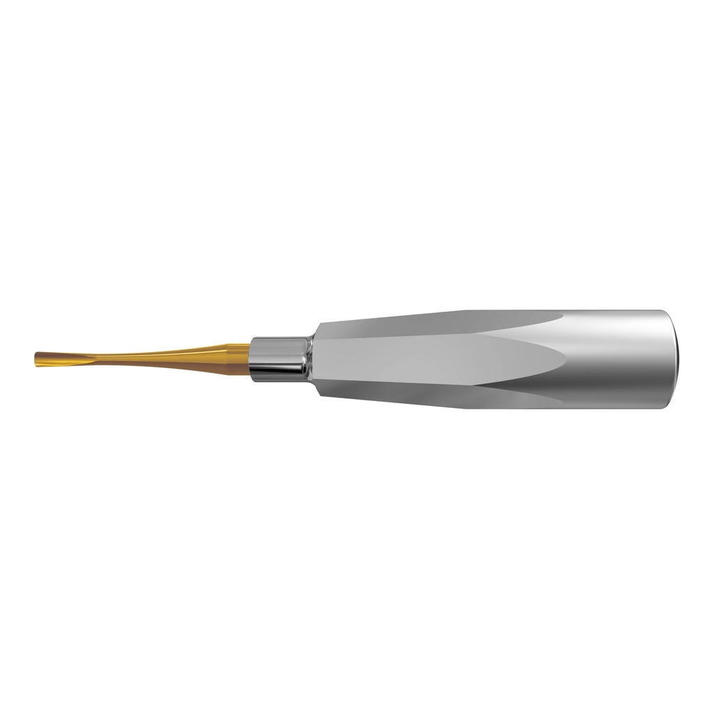 Luxating Elevator Gold, Curved, 4mm