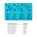 Child Diamond extraction forceps Kit, 7pcs