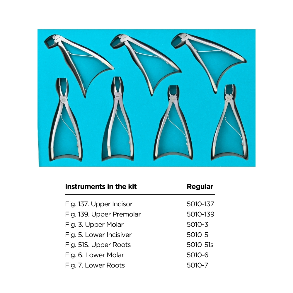 Child extraction forceps kit, 7pcs