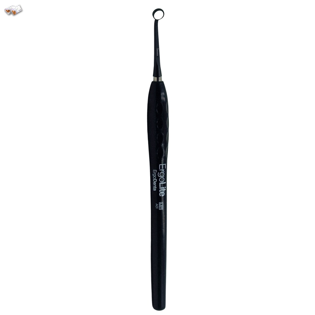 Microscopic HD Mouth Mirror, 5mm, Black, Regular 1.5mm