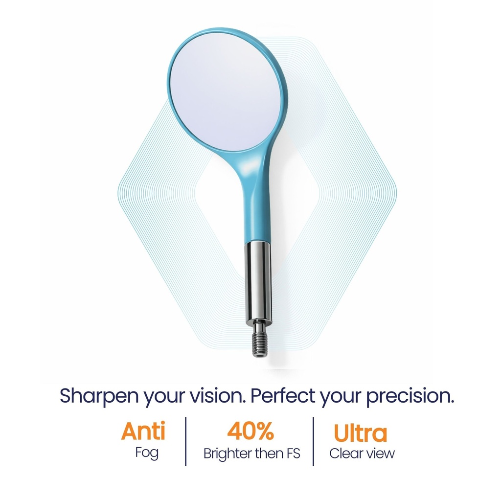 HD Mouth Mirror, No. 4, Blue | ErgoDenta