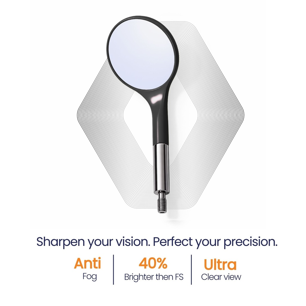 HD Mouth Mirror, No. 4, Black – dental instrument | ErgoDenta