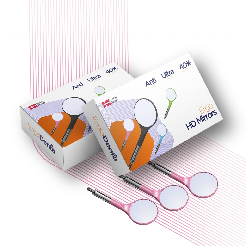 HD Mouth Mirror, No. 5, Pink | ErgoDenta