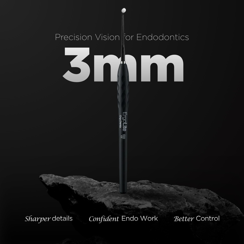 Microscopic HD Mouth Mirror, UltraThin 0.7mm, Black | ErgoDenta