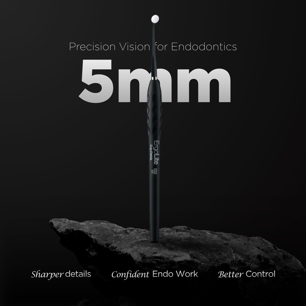 Microscopic HD Mouth Mirror, UltraThin 0.7mm, Black | ErgoDenta