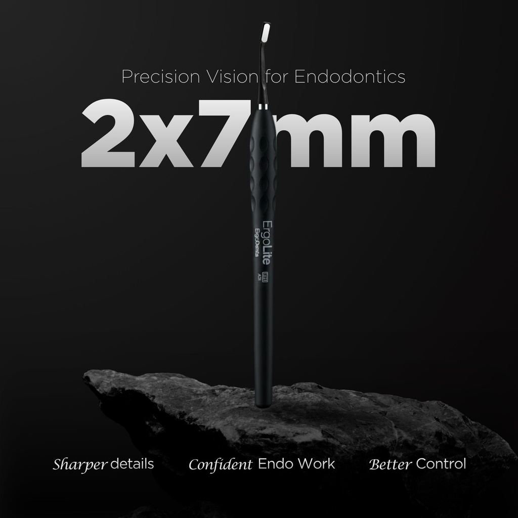 Microscopic HD Mouth Mirror, Regular 1.5mm, Black | ErgoDenta