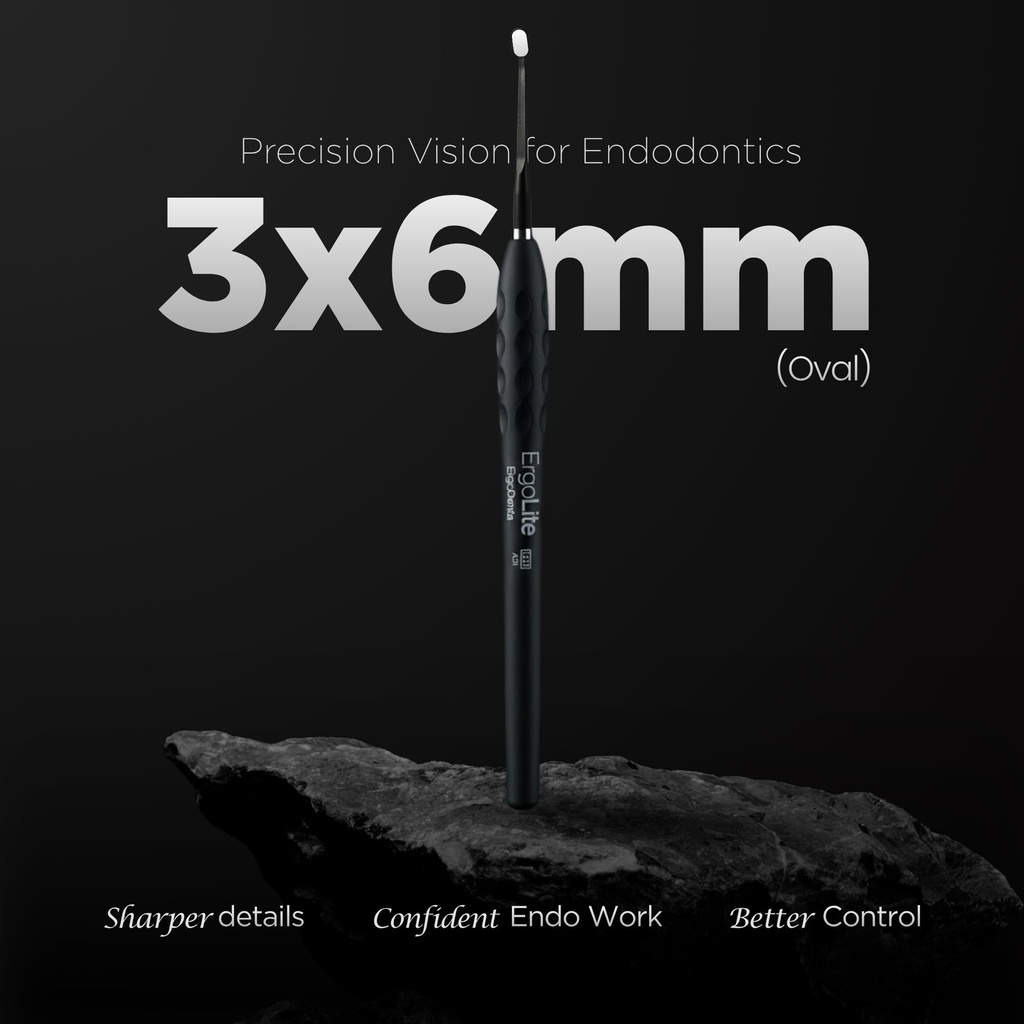 Microscopic HD Mouth Mirror, UltraThin 0.7mm, Black | ErgoDenta