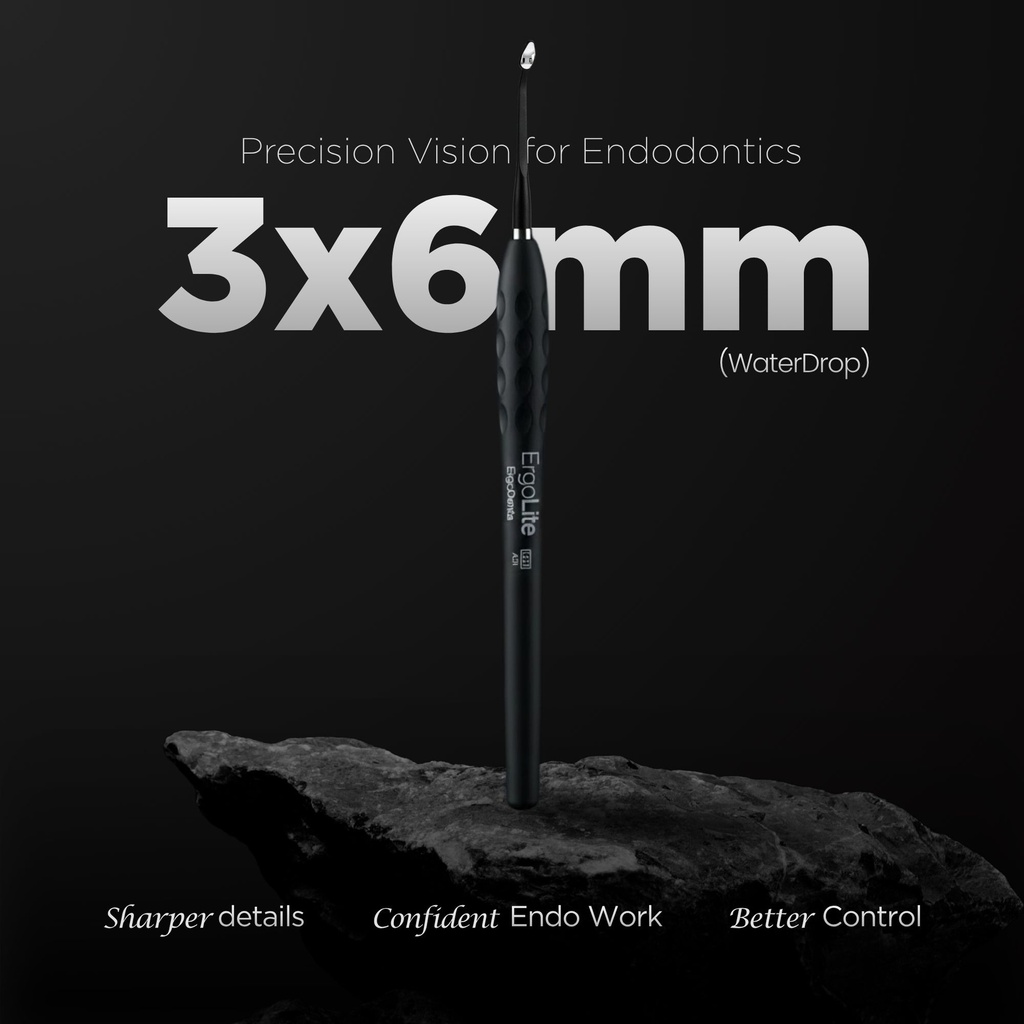 Microscopic HD Mouth Mirror, UltraThin 0.7mm, Black | ErgoDenta