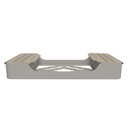ErgoTray 8, 180x136x26mm, Grey – dental instrument | ErgoDenta