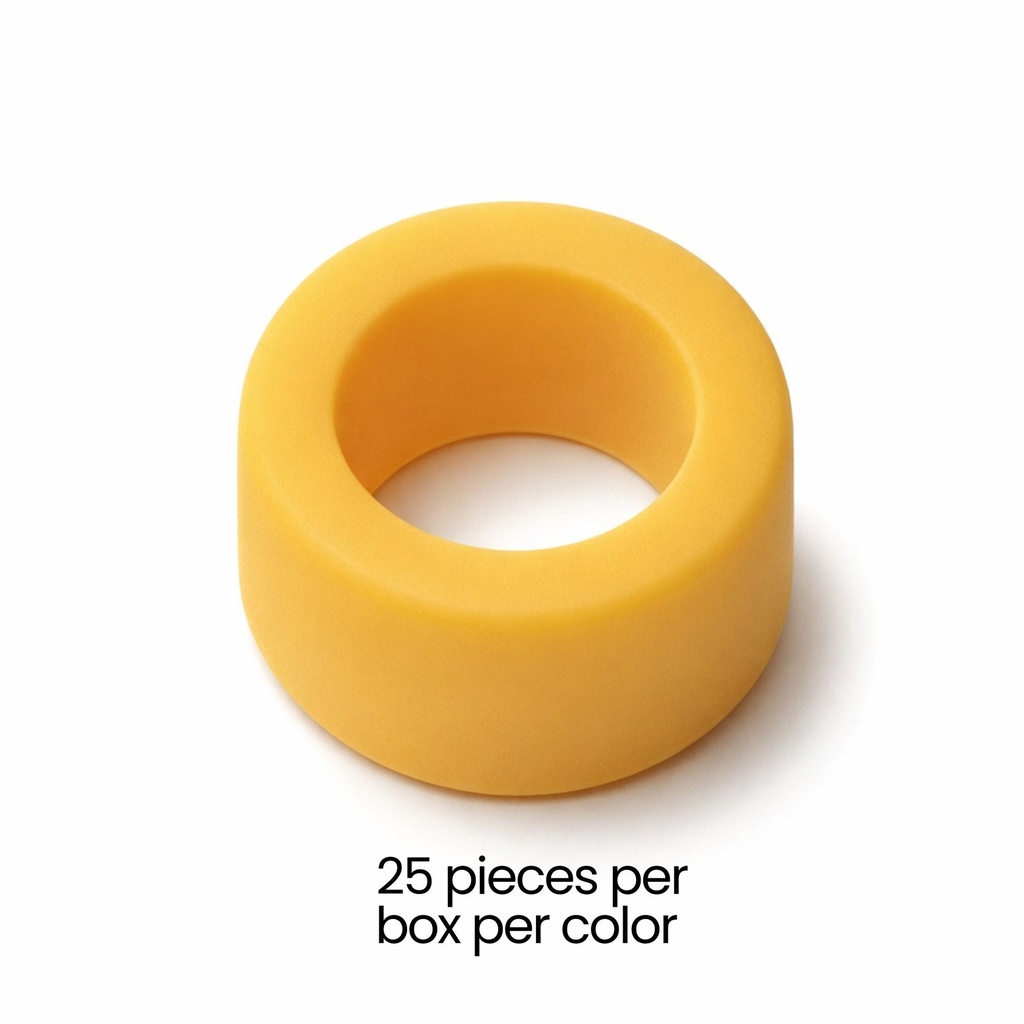 Color Coded Rings, Large, 25 pcs/box — Yellow – dental instrument | ErgoDenta