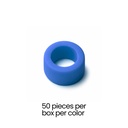 Color Coded Rings, Small, 50 pcs/box — Blue | ErgoDenta