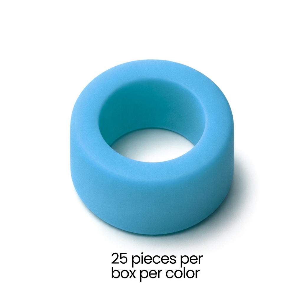 Color Coded Rings, Large, 25 pcs/box — Light Blue – dental instrument | ErgoDenta