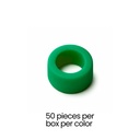 Color Coded Rings, Small, 50 pcs/box — Green – dental instrument | ErgoDenta