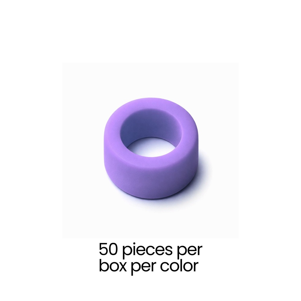 Color Coded Rings, Small, 50 pcs/box — Lavender – dental instrument | ErgoDenta