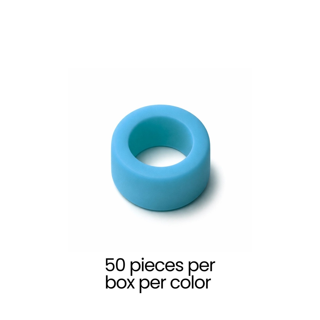 Color Coded Rings, Small, 50 pcs/box — Light Blue – dental instrument | ErgoDenta
