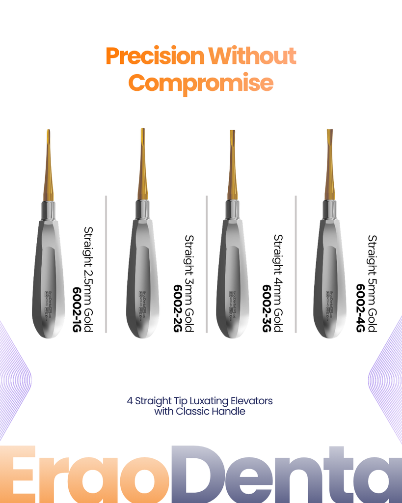 Straight Luxating Elevators – dental surgery | ErgoDenta