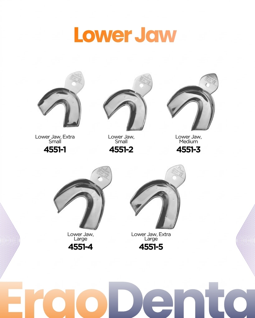 Non-Perforated Impression Tray Set – 5 Upper & 5 Lower