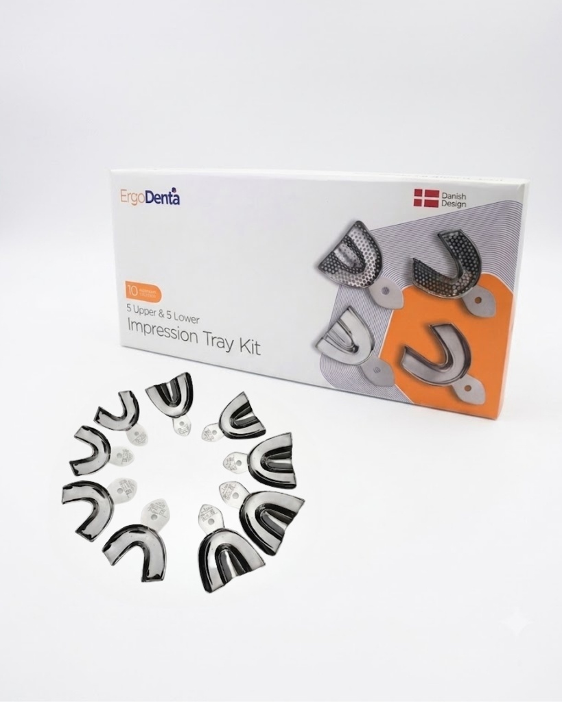 Non-Perforated Impression Tray Set – 5 Upper & 5 Lower