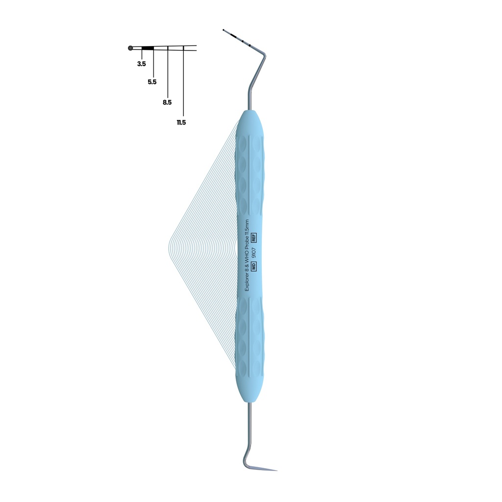 Explorer 8 + WHO Probe 11.5mm (ball end) | ErgoLite X