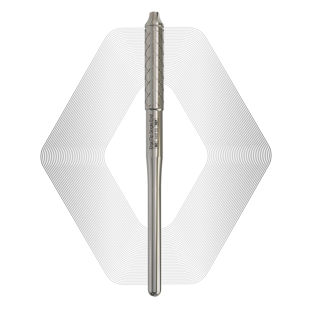 ErgoTip Single-End Steel Handle, 8mm