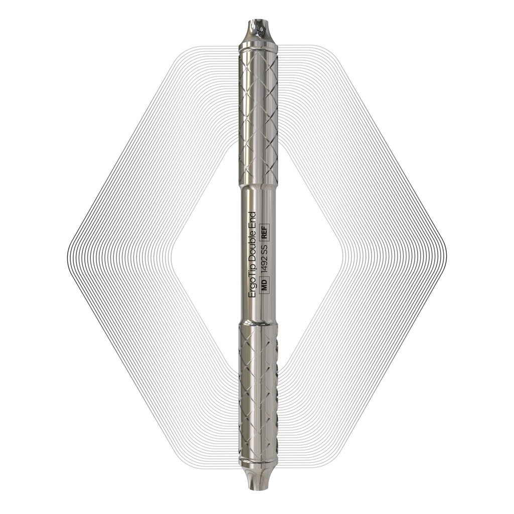 ErgoTip Double End steel Handle, 8mm