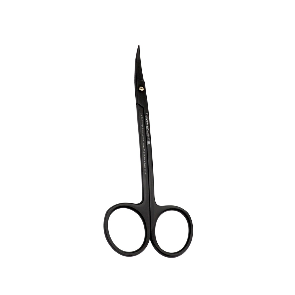 La Grange Scissor, Double Curved, 11.5 cm, Black, Super-cut, TC