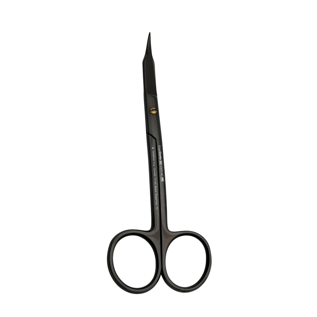 Goldman Fox, Curved, 13 cm, Black, Super-cut, TC