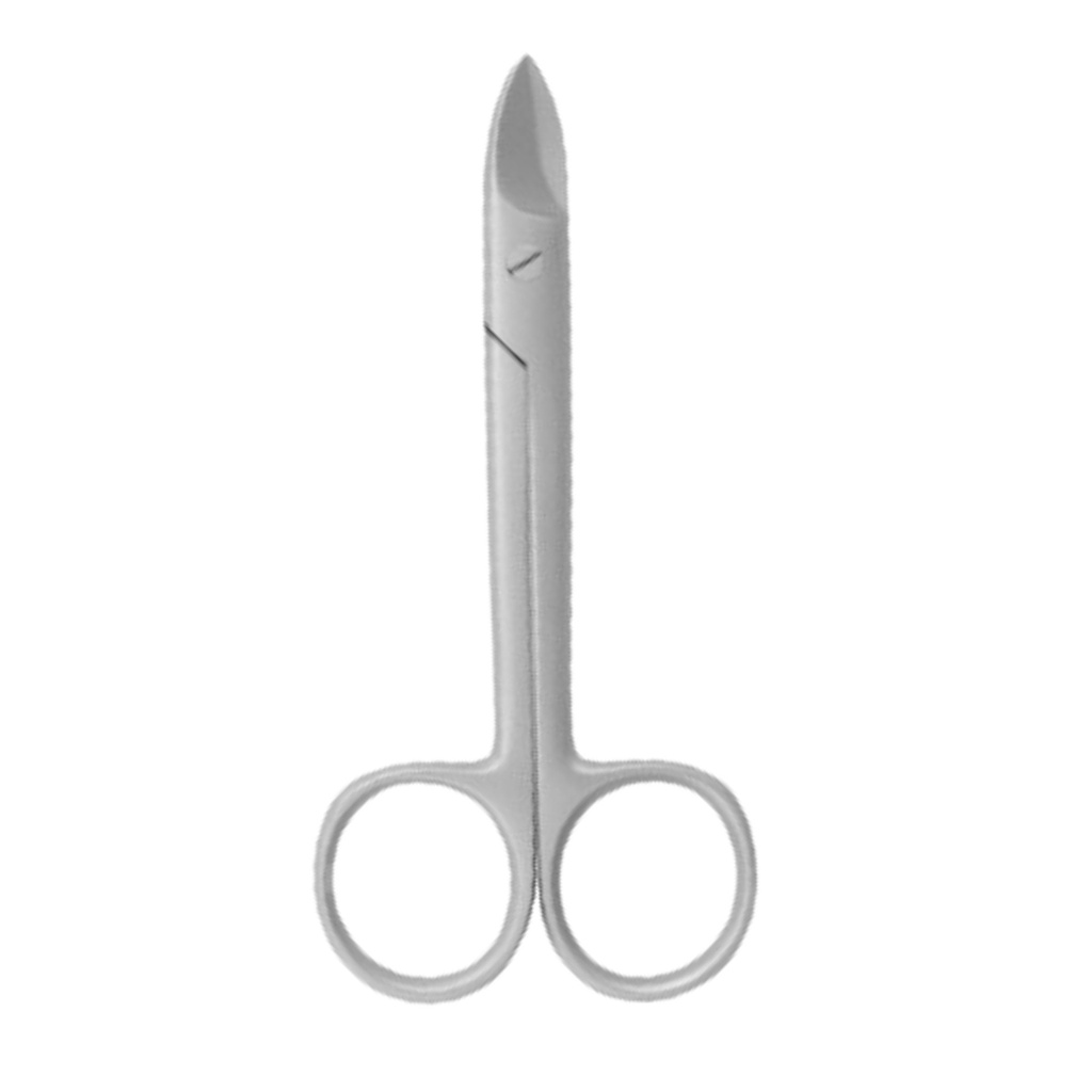 Crown Scissor, BeeBee, Saw Edge, Curved, 13cm