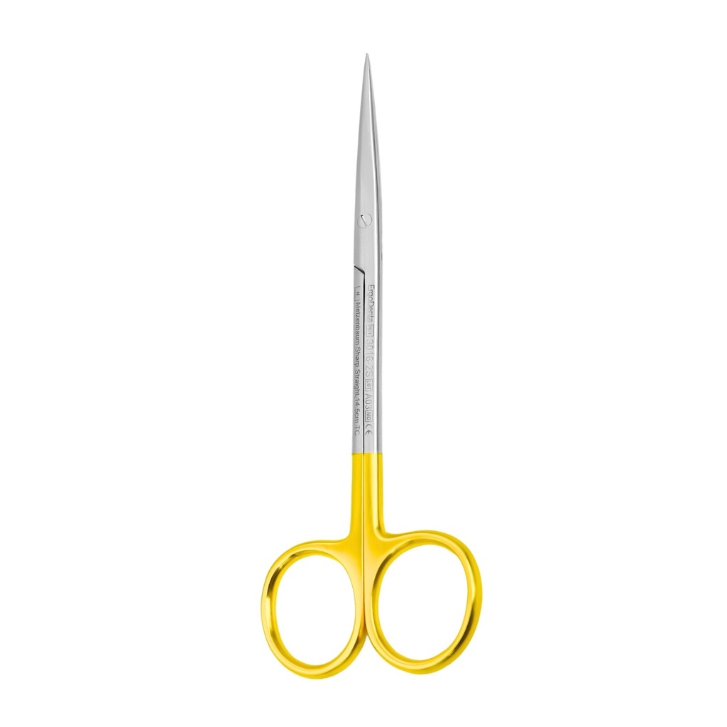 Metzenbaum Sharp Scissor, Straight, 14.5cm, TC | ErgoDenta