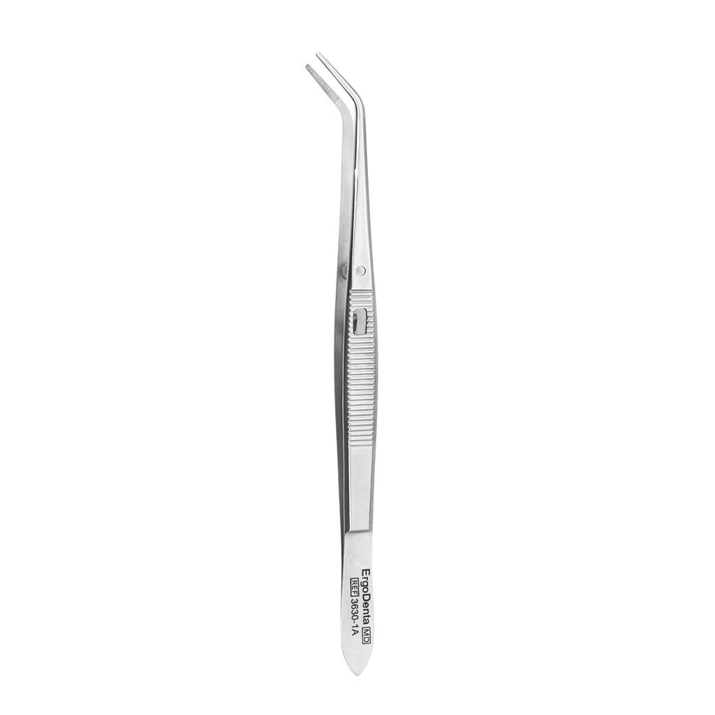 College Tweezer, Serrated, with Lock | ErgoDenta