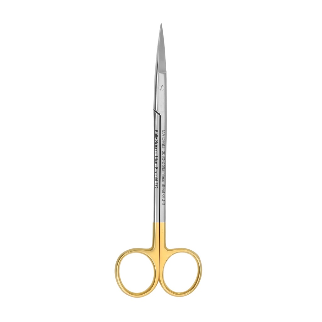 Kelly Scissor, Straight, 16cm, TC | ErgoDenta
