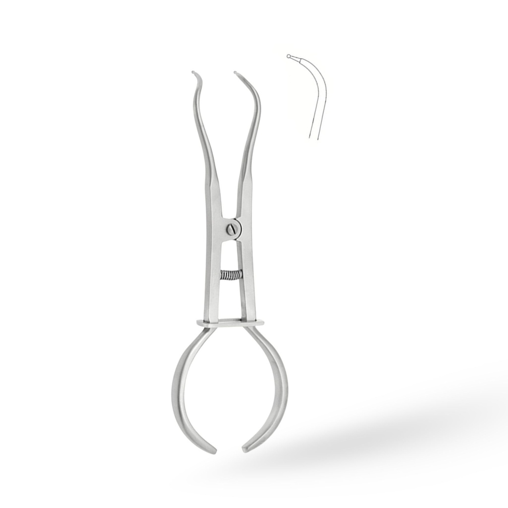 Rubber Dam Clamp Forceps White, 17cm | ErgoDenta