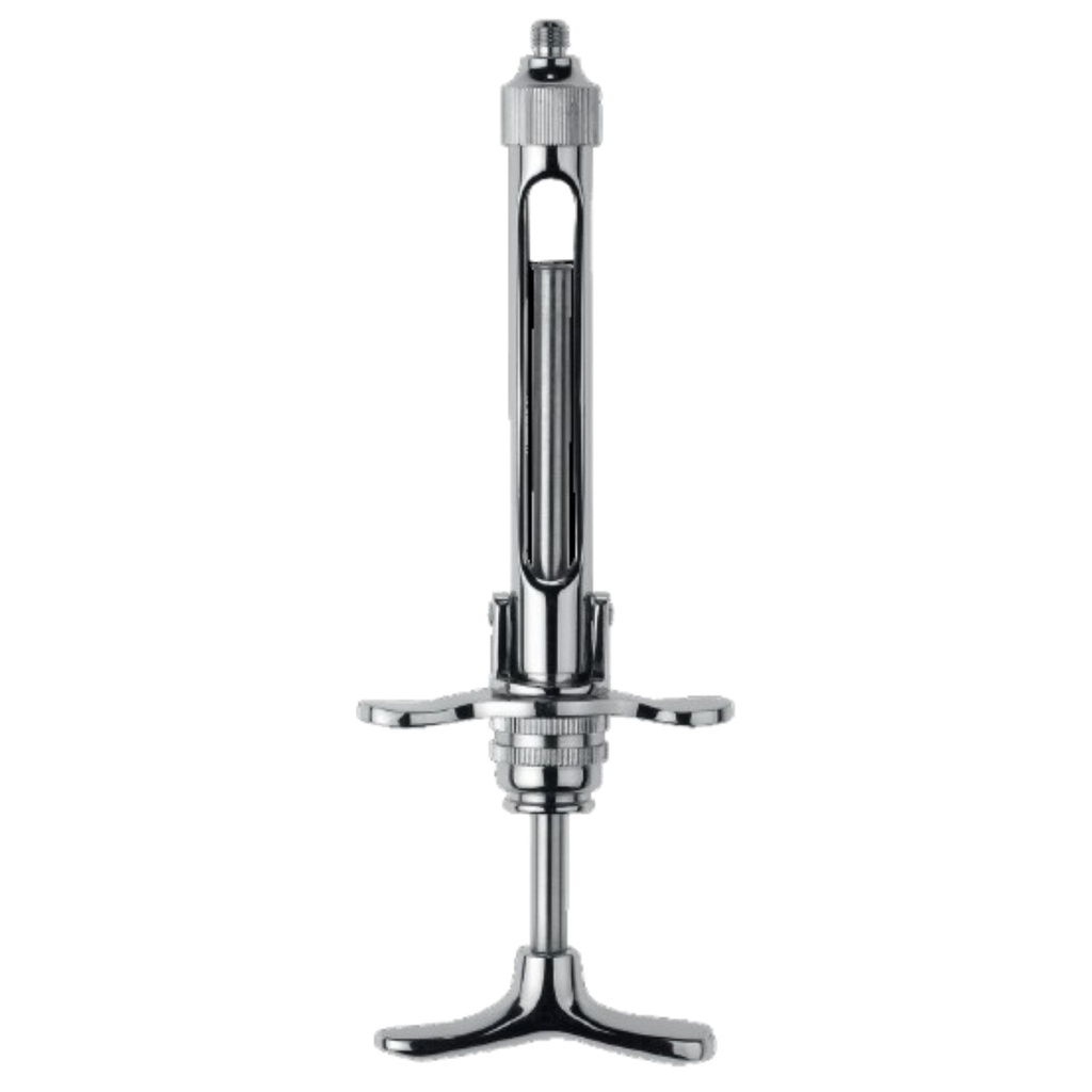 Self Aspirtning Syringe, Brass, 1.8 ml, with Metric Thread