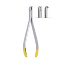 Distal End Cutter with safety hold, ◯ Ø 0,35mm / .014”, ▢ 0.55x0.64mm / .021”x.025, 13cm, TC | ErgoDenta