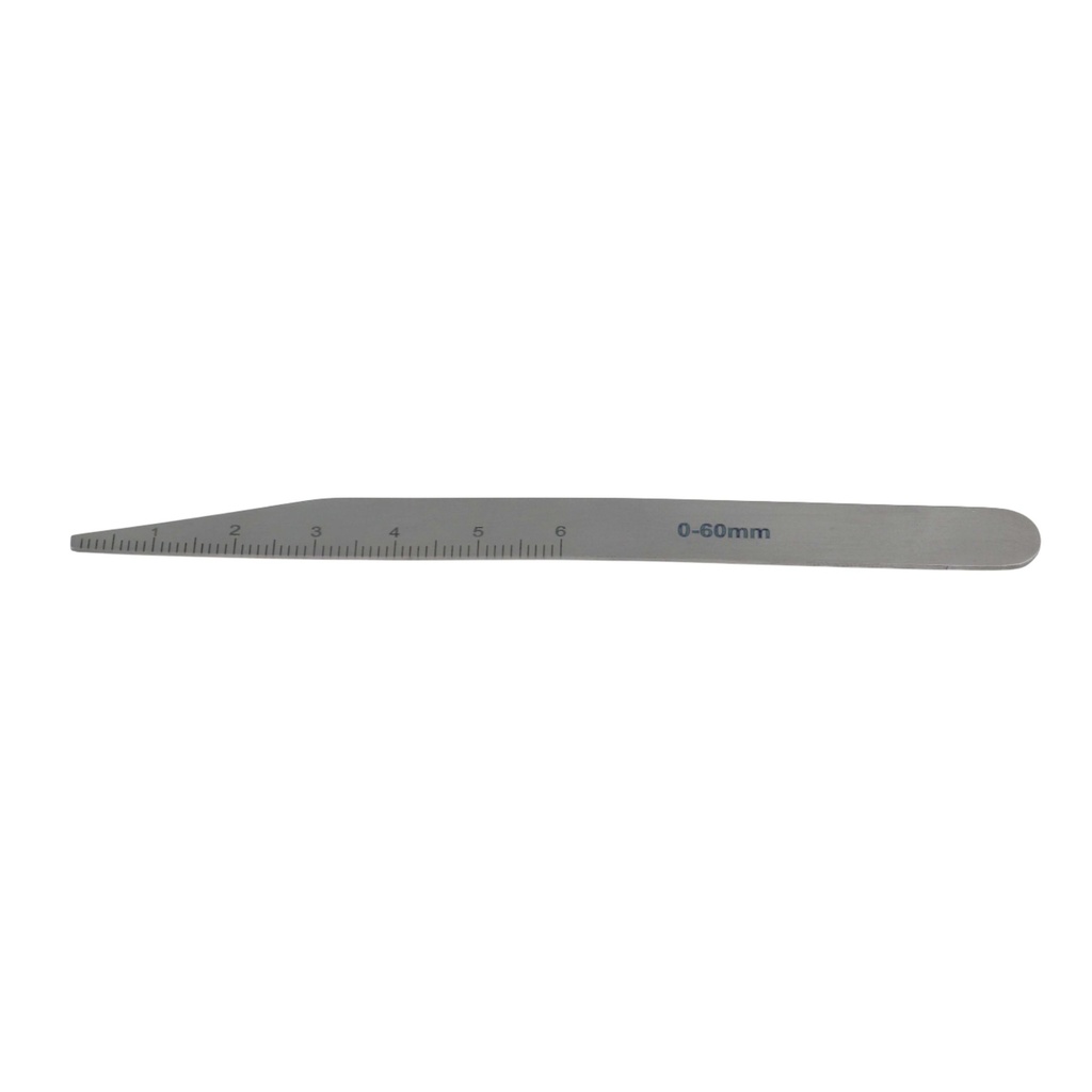Measuring ruler, 0-60mm