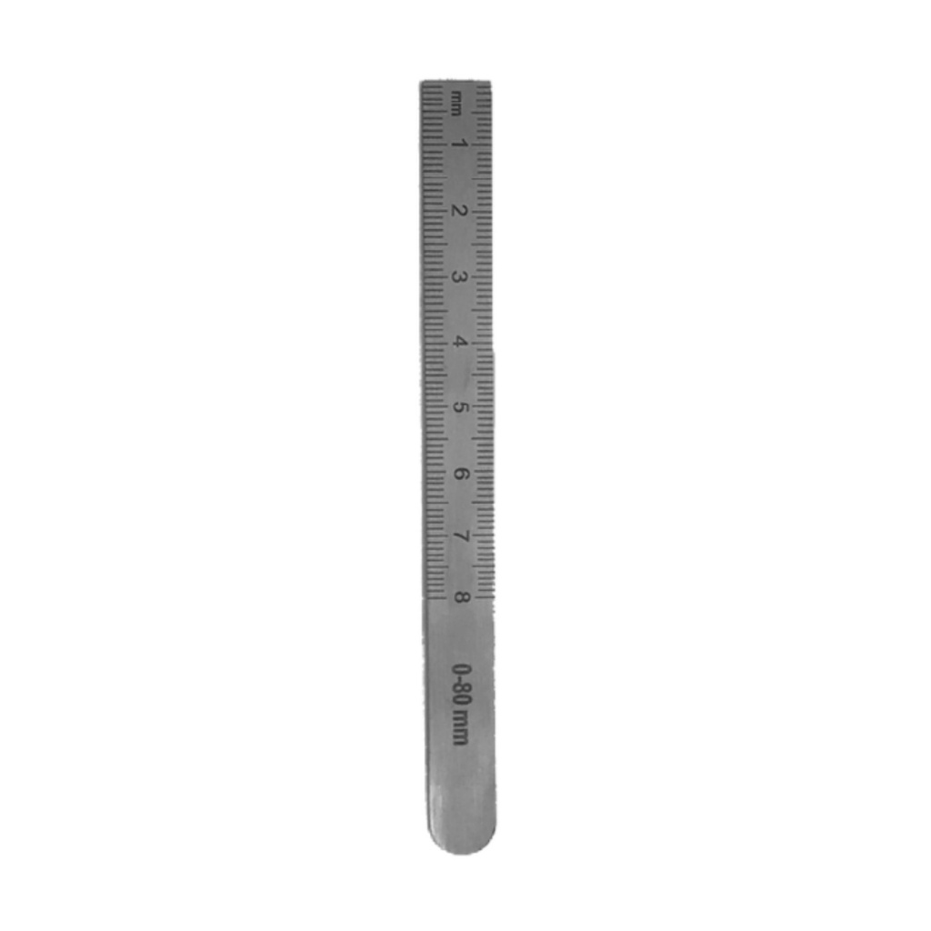 Measuring ruler, 0-80mm