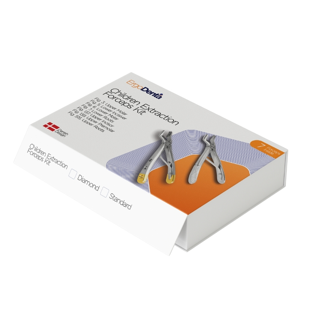 Diamond Child Extraction Forceps Kit, 7pcs | Diamond Child Extraction Forcep | ErgoDenta