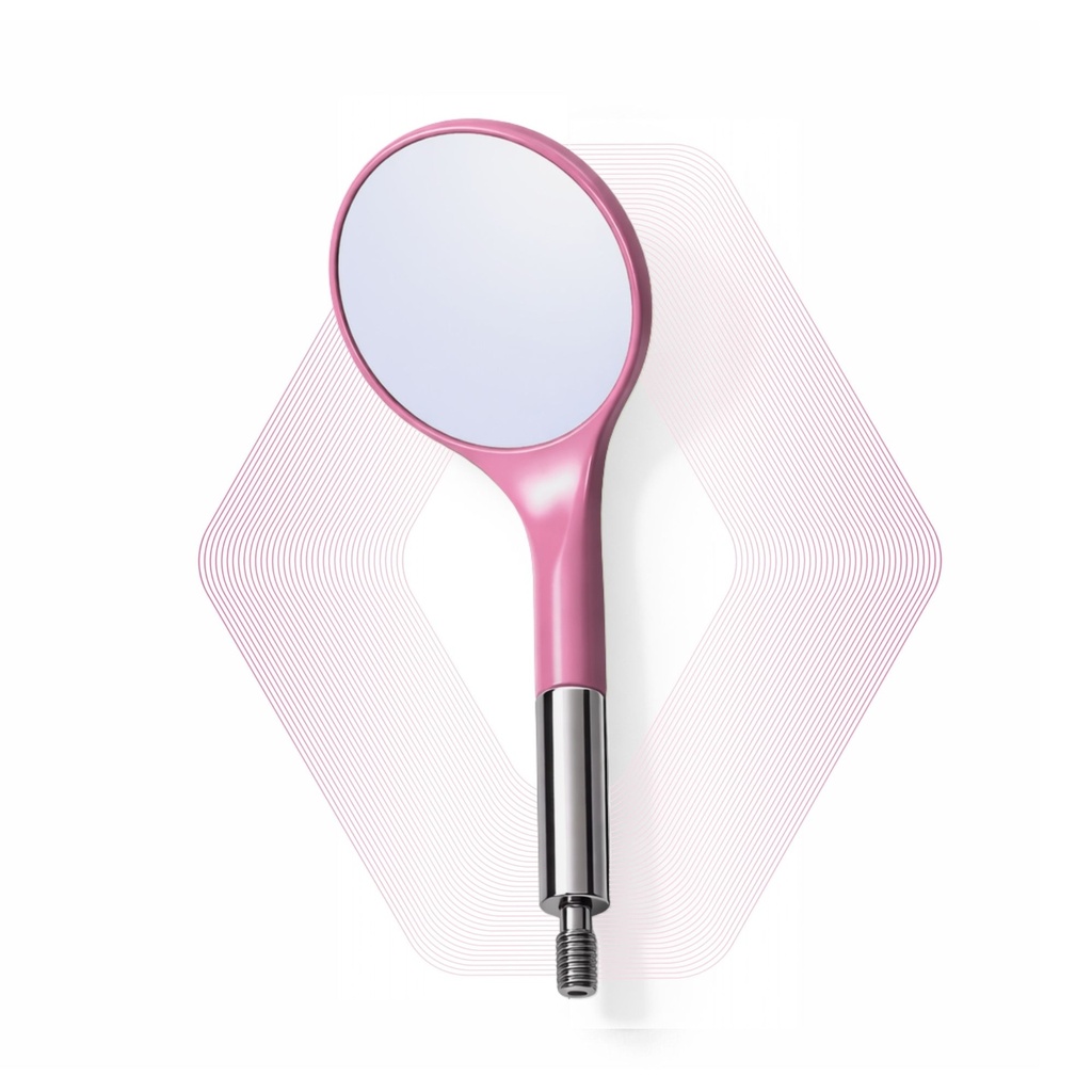 HD Mouth Mirror, No. 4, Pink | ErgoDenta