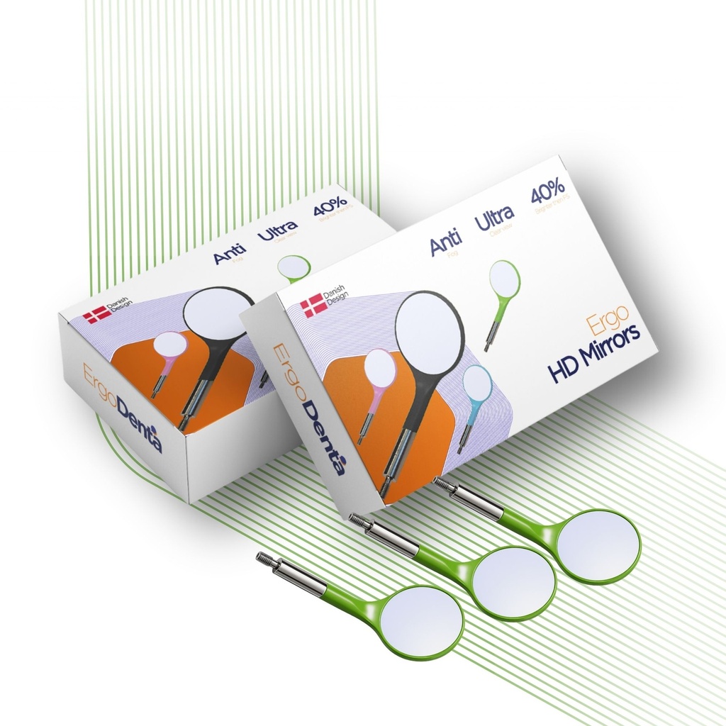 HD Mouth Mirror, No. 5, Green | ErgoDenta