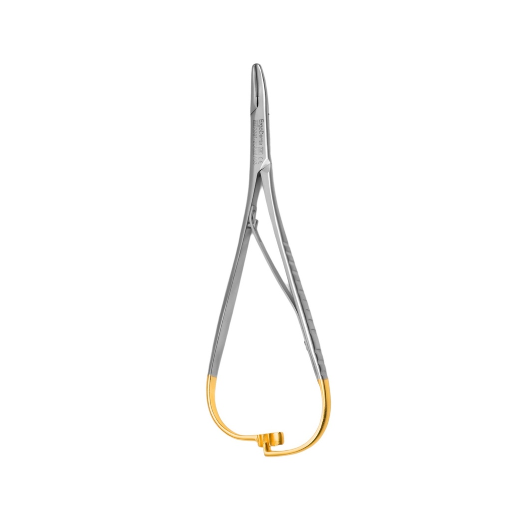 Mathieu Needle Holder, Curved, 14cm, TC | ErgoDenta