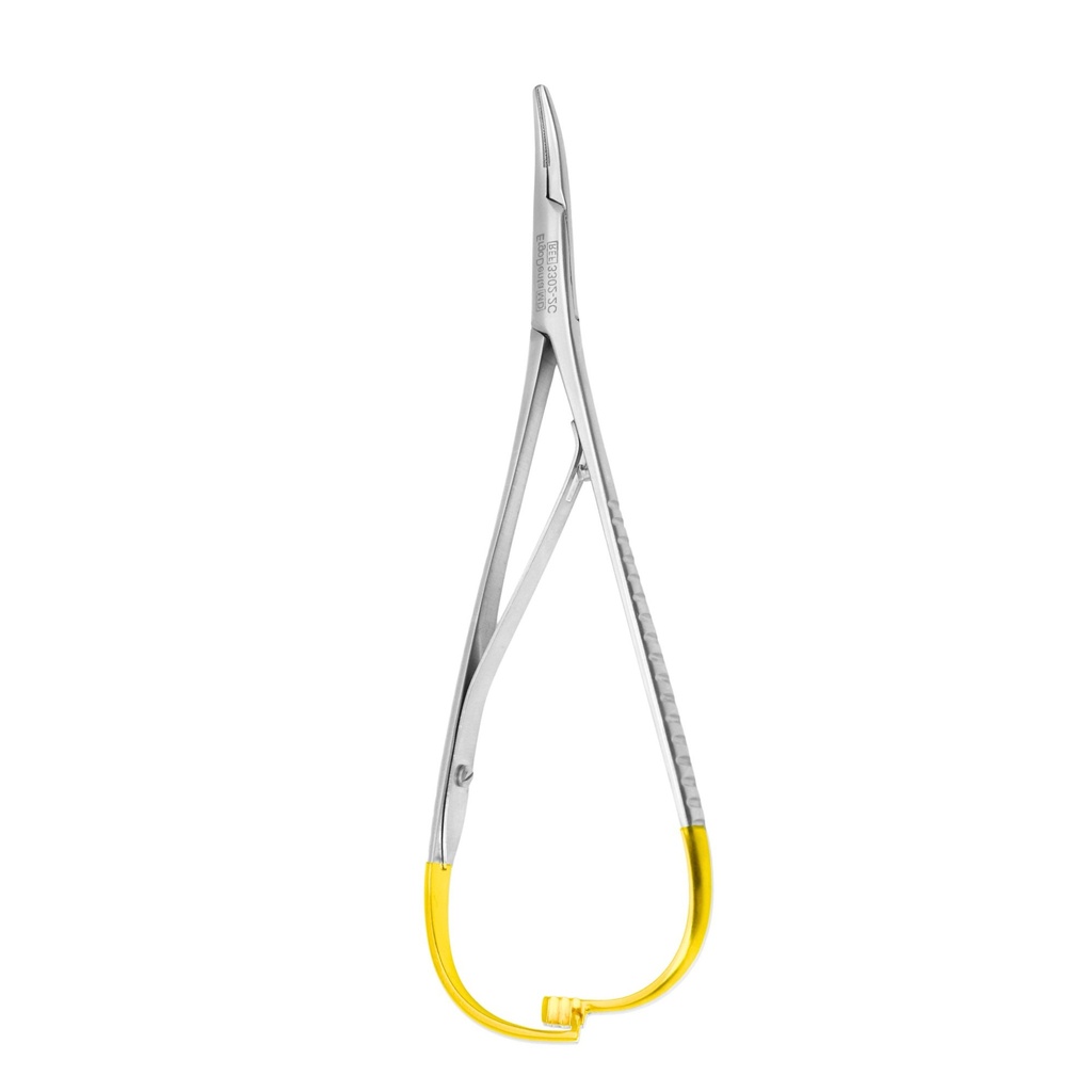 Mathieu Needle Holder, Curved, 17cm, TC | ErgoDenta